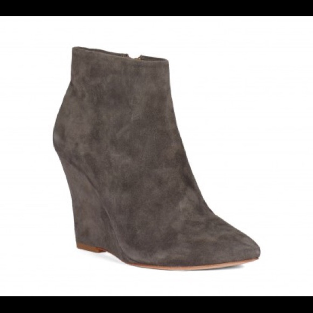Joie Jalena suede booties in cinder